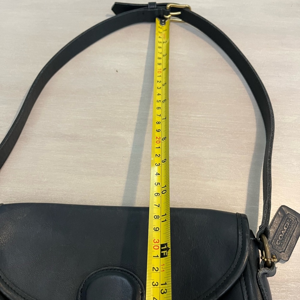 Coach Vintage 80s 90s Black Leather M5C 9908 Devon‎ Handbag - Picture 9 of 10